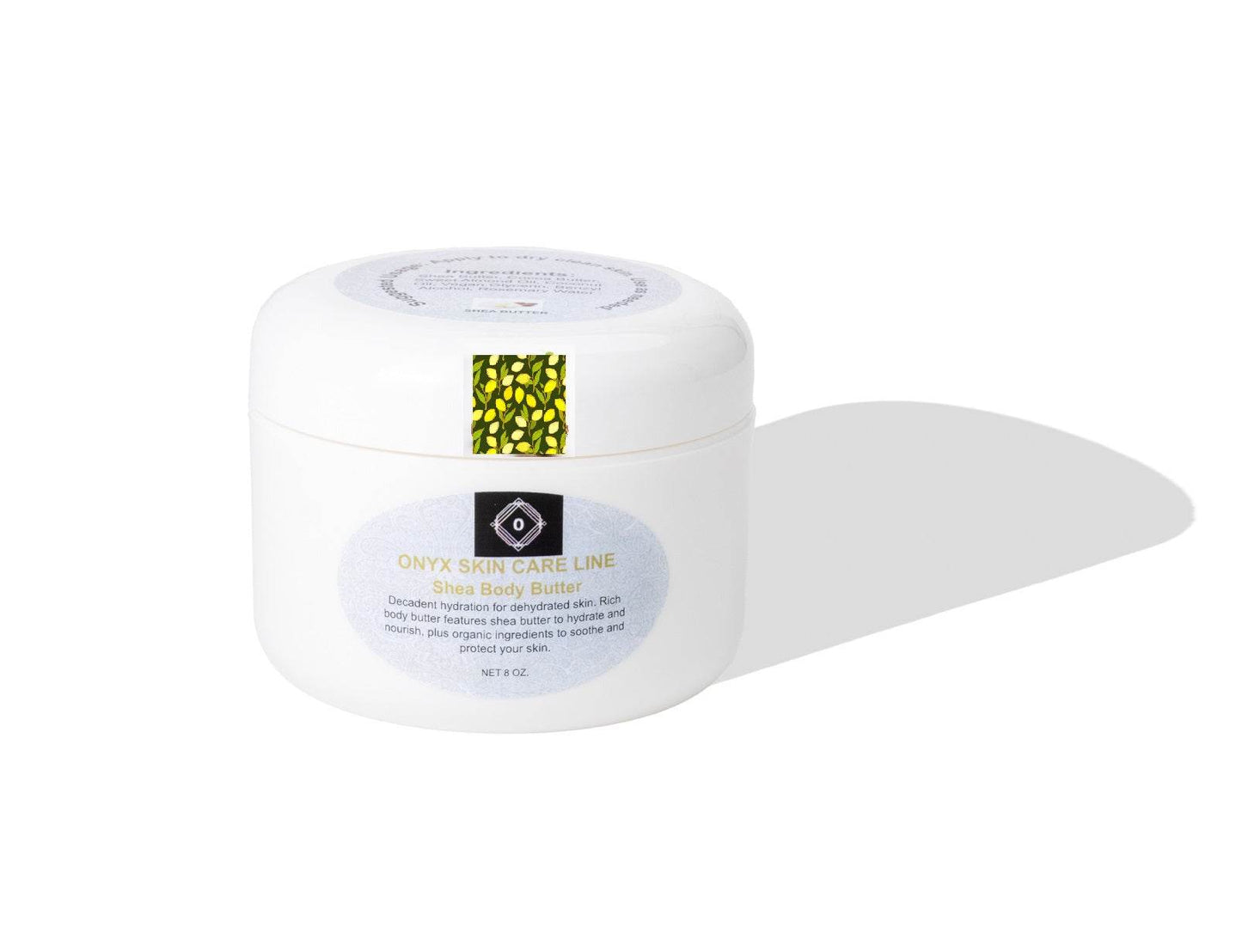 Shea Body Butter Lemongrass Organic Fragrance 8 & 2 oz. tub